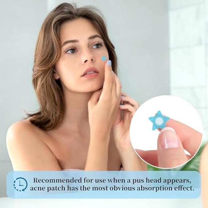 STRBOXONG 200 PCS ACNE PIMPLE PATCHES,HYDROCOLLOID ACNE PATCH,PIMPLE PATCHES FOR FACE,COLORFUL STAR PIMPLE SPOT STICKER WITH HYALURONIC ACID,FOR COVERING ZITS AND BLEMISHES - Image 4